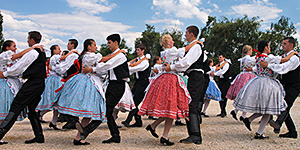 A Hungarian folk dance show